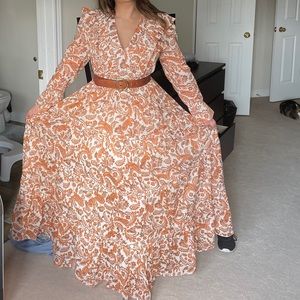 Paisley Printed Maxi Dress